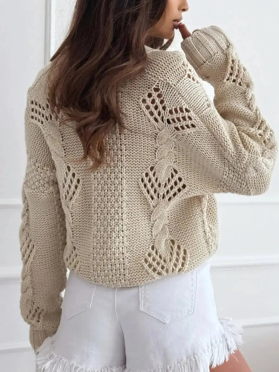 Button Up V - Neck Cardigan - Love Salve